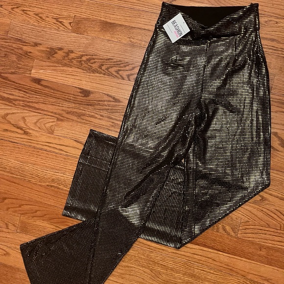 Womens GOLD sequin flare pant (NEW WITH TAGS) size MEDIUM - Picture 6 of 7